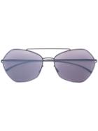 Mykita Maison Martin Margiela Esse Sunglasses, Adult Unisex, Silver, Stainless Steel