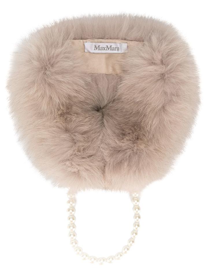 Max Mara Fur Collar - Neutrals