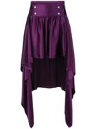 Sies Marjan Asymmetric Drape Skirt - Pink & Purple
