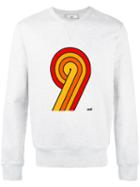Ami Alexandre Mattiussi Logo Print Sweatshirt, Size: Small, Grey, Cotton
