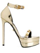Versace Medusa Stud Sandals - Gold