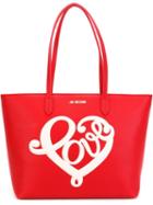 Love Moschino Heart Embroidered Tote Bag
