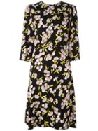 Marni Sistowbell Midi Dress, Women's, Size: 42, Black, Viscose/silk