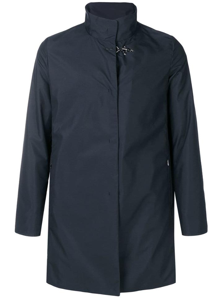 Fay Mid-length Trench Coat - Blue