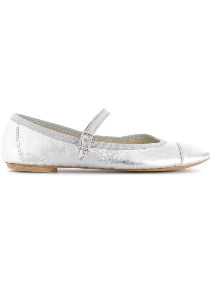 Gielle Kids Straped Ballerinas - Metallic