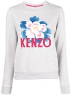 Kenzo Floral Motif Sweatshirt - Grey