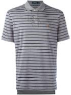 Polo Ralph Lauren Striped Polo Shirt, Men's, Size: Large, Grey, Cotton