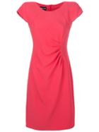 Giorgio Armani - Ruched Dress - Women - Viscose/silk/polyester - 44, Pink/purple, Viscose/silk/polyester