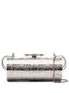 Okhtein Felucca Engraved Clutch Bag - Silver