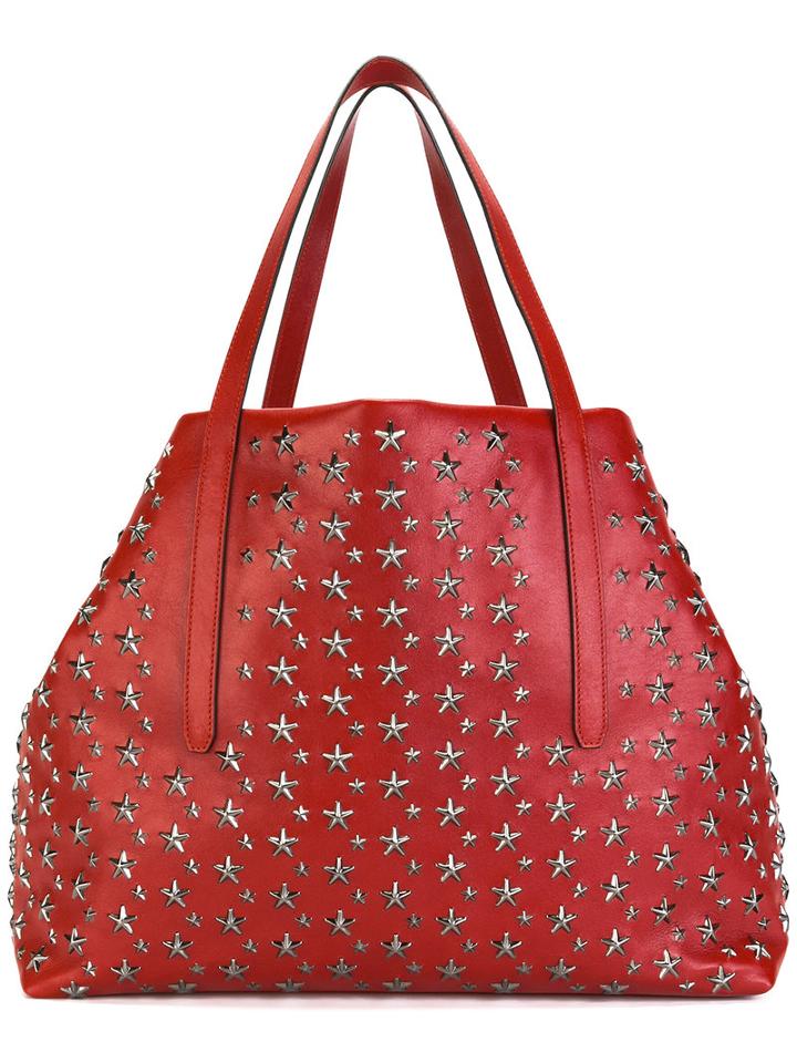 Jimmy Choo Pimlico Tote, Men's, Red, Lamb Skin