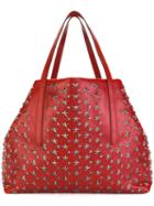 Jimmy Choo Pimlico Tote, Men's, Red, Lamb Skin