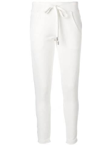 Roqa Skinny Track Pants - White