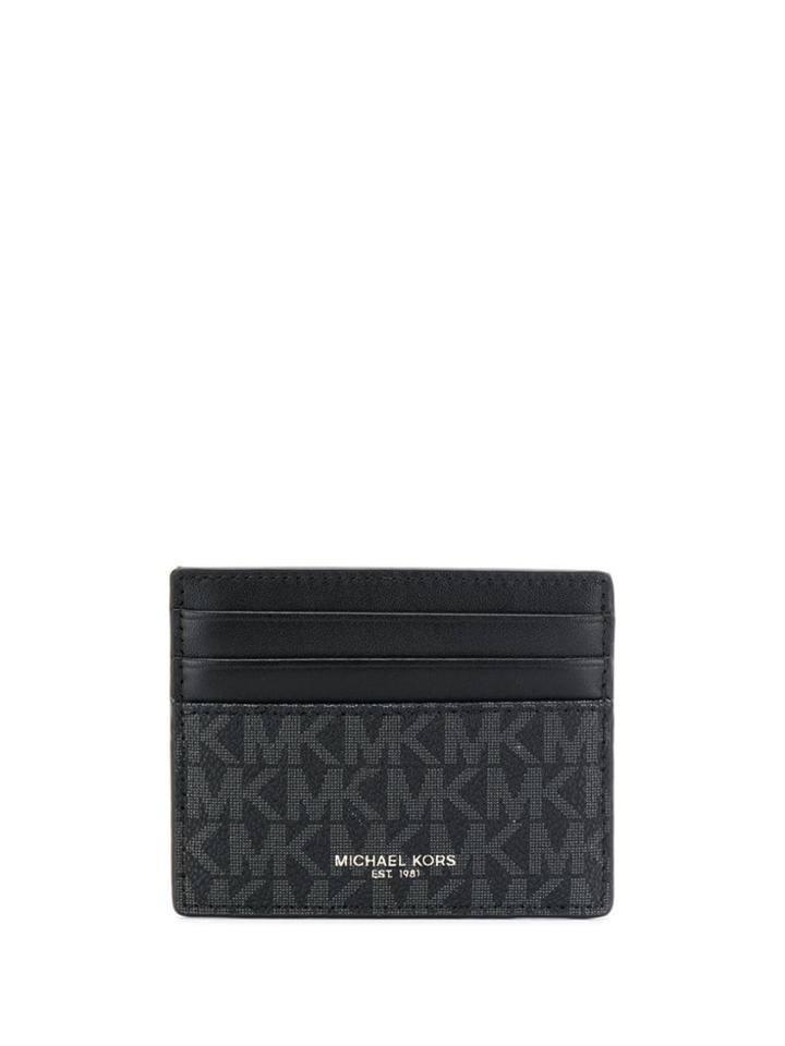 Michael Michael Kors Logo Print Cardholder - Black