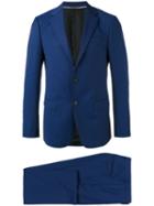 Z Zegna - Notched Lapel Two-piece Suit - Men - Cupro/wool - 48, Blue, Cupro/wool