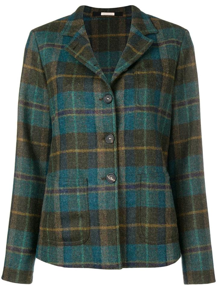 Massimo Alba Checked Blazer - Blue