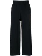 Federica Tosi Wide Leg Cropped Pants - Black