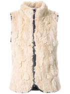 Loveless Long Fit Gilet, Men's, Size: 2, Brown, Rabbit Fur
