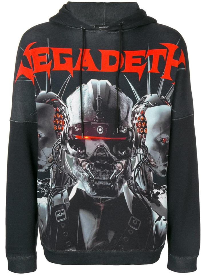 R13 Printed Hoodie - Black