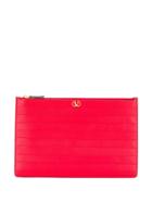 Valentino Valentino Garavani Vlogo Clutch - Red