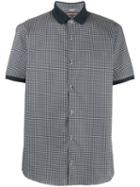 Michael Michael Kors - Printed Shortsleeved Shirt - Men - Cotton - M, Blue, Cotton