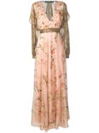 Alberta Ferretti Floral Maxi Dress - Pink
