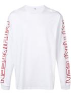 R13 Slogan Print Sweatshirt - White