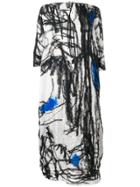 Daniela Gregis Graphic Print Dress - Black