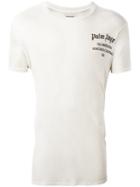 Palm Angels Chest Logo Print T-shirt, Men's, Size: Medium, Nude/neutrals, Silk/modal