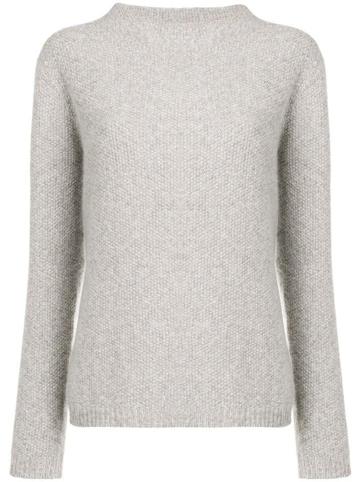 Fabiana Filippi Embellished Fine Knit Jumper - Grey