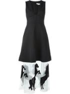 Stella Mccartney 'selina' Dress, Women's, Size: 38, Black, Silk/cotton/wool