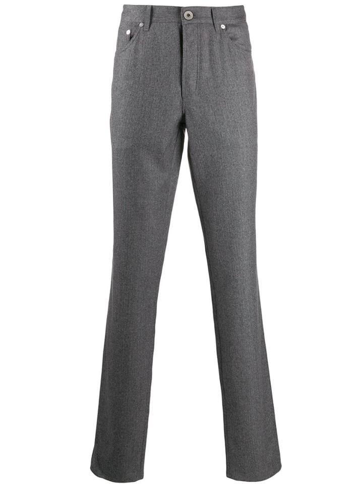 Brunello Cucinelli Straight Fit Trousers - Grey