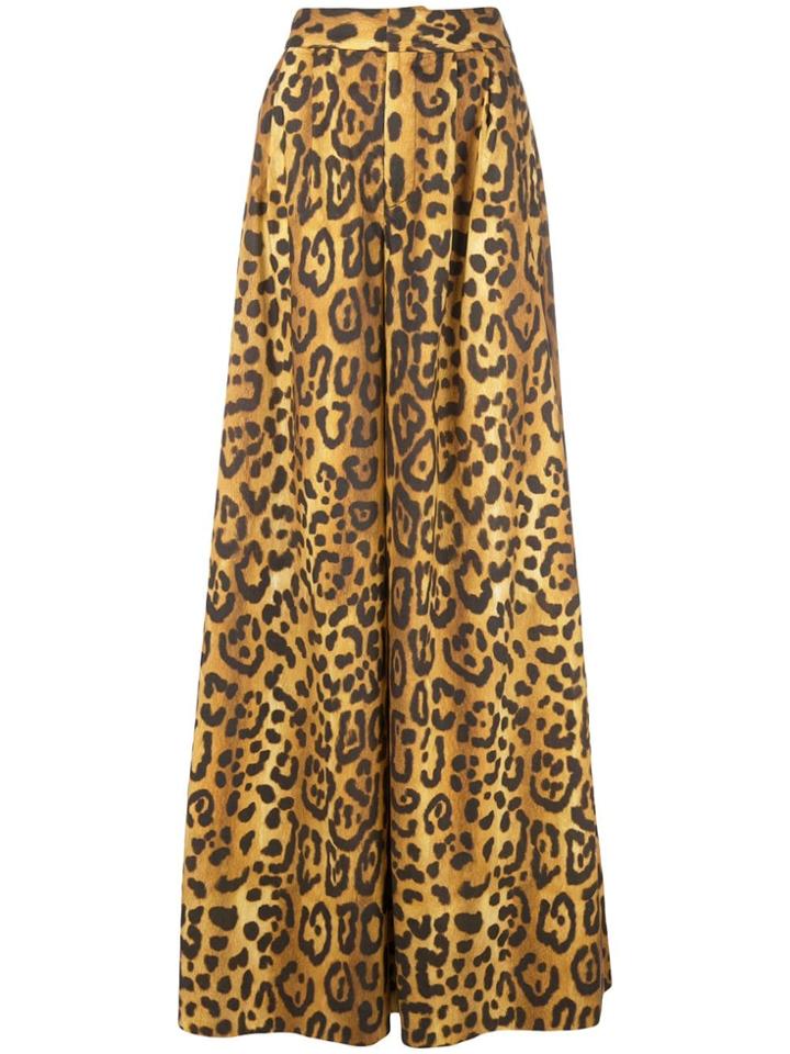 Adam Lippes Printed Poplin Trousers - Orange