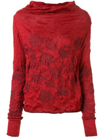 Y's Cowl Neck Sweatshirt - Red