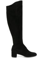 L'autre Chose Zipped Knee Length Boots - Black