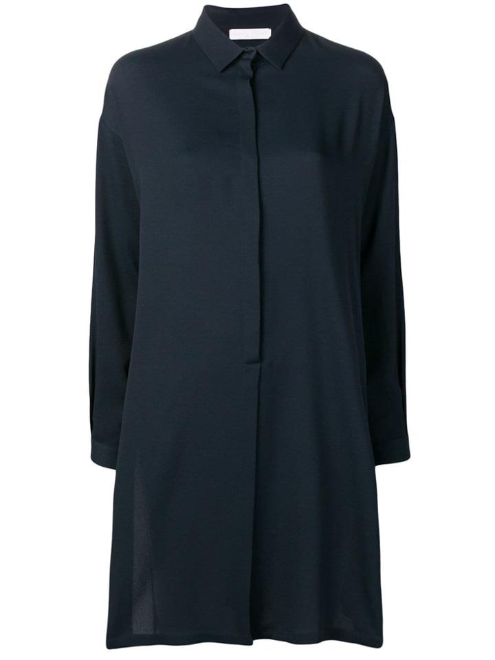 Fabiana Filippi Long-line Shirt - Blue