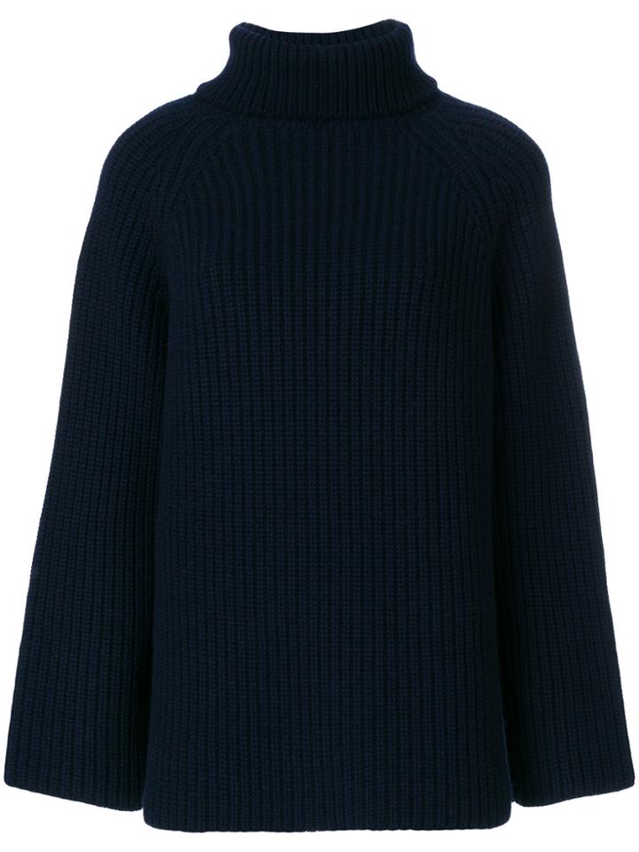 Holland & Holland Pearl Stitch Cashmere Jumper - Blue