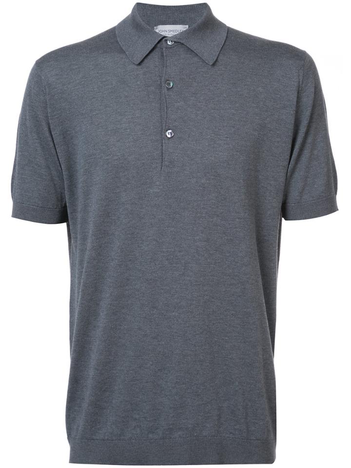 John Smedley Adrian Polo Shirt - Grey
