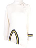 Alexander Wang Asymmetrical V-neck Jumper - White