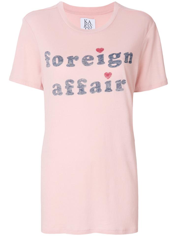 Zoe Karssen Foreign Affair T-shirt - Pink & Purple