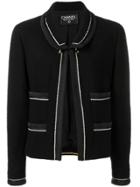 Chanel Vintage 1990's Contrasting Details Jacket - Black