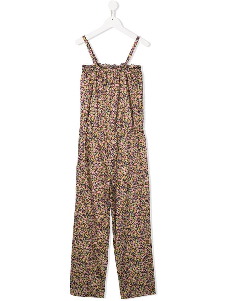 Bonpoint Floral Jumpsuit - Green