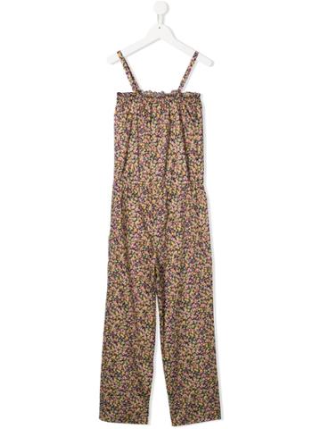 Bonpoint Floral Jumpsuit - Green