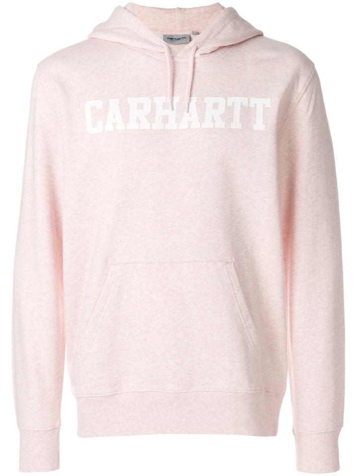 Carhartt Logo Print College Hoodie - Pink & Purple