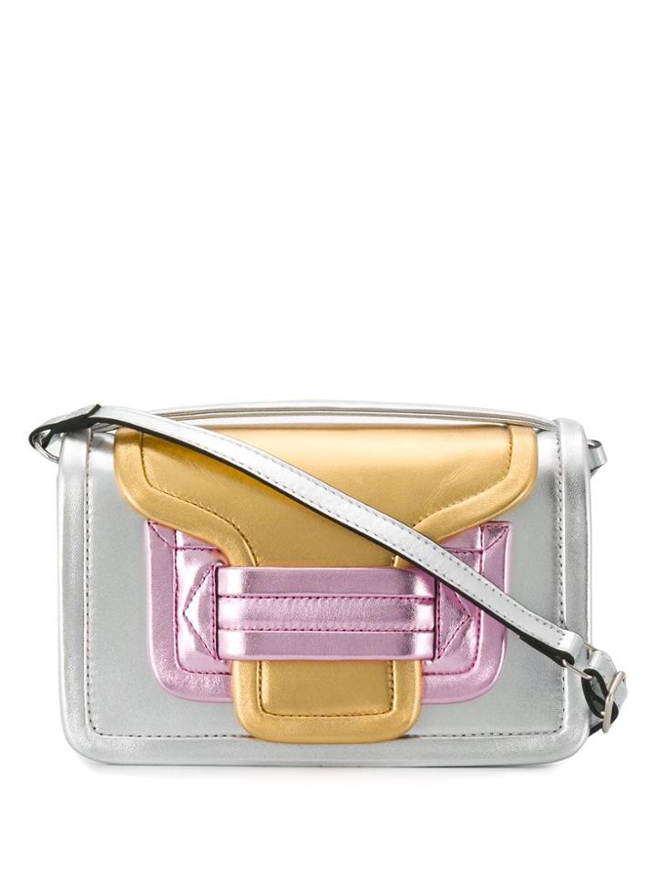Pierre Hardy Block Colour Shoulder Bag - Silver
