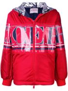 Iceberg Brand Stamped Hooded Jacket - Red