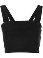 Forte Dei Marmi Couture Plain Cropped Top - Black