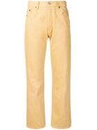 Jacquemus High-waist Straight Leg Jeans - Yellow
