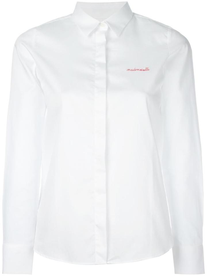 Maison Labiche Embroidered Shirt, Women's, Size: Xl, White, Cotton