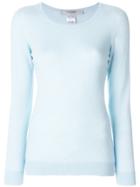 La Fileria For D'aniello Cashmere Long Sleeved Sweater - Blue