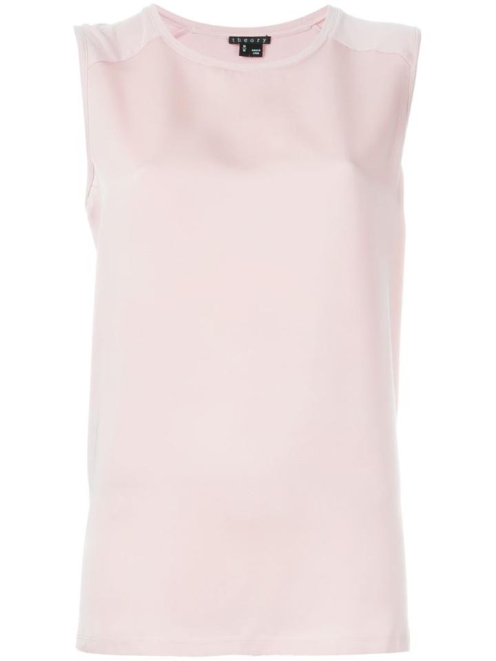 Theory 'roliette' Top, Women's, Size: Large, Pink/purple, Silk/viscose/spandex/elastane